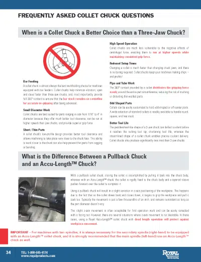 2020 Catalog - Collet Chuck Frequently Asked Questions