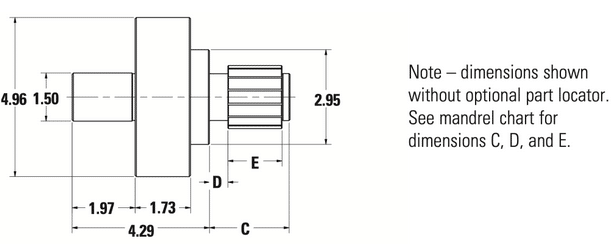 Expanding Rod Adapter – Fits Model C Mandrels